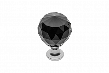 Ручка-кнопка GZ-CRPA30-A1 хром, черный кристалл — купить оптом и в розницу в интернет магазине GTV-Meridian.