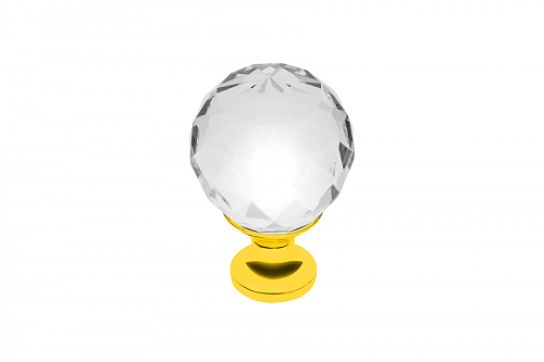 Ручка-кнопка с кристаллом GZ-CRPA30-03 золото — купить оптом и в розницу в интернет магазине GTV-Meridian.